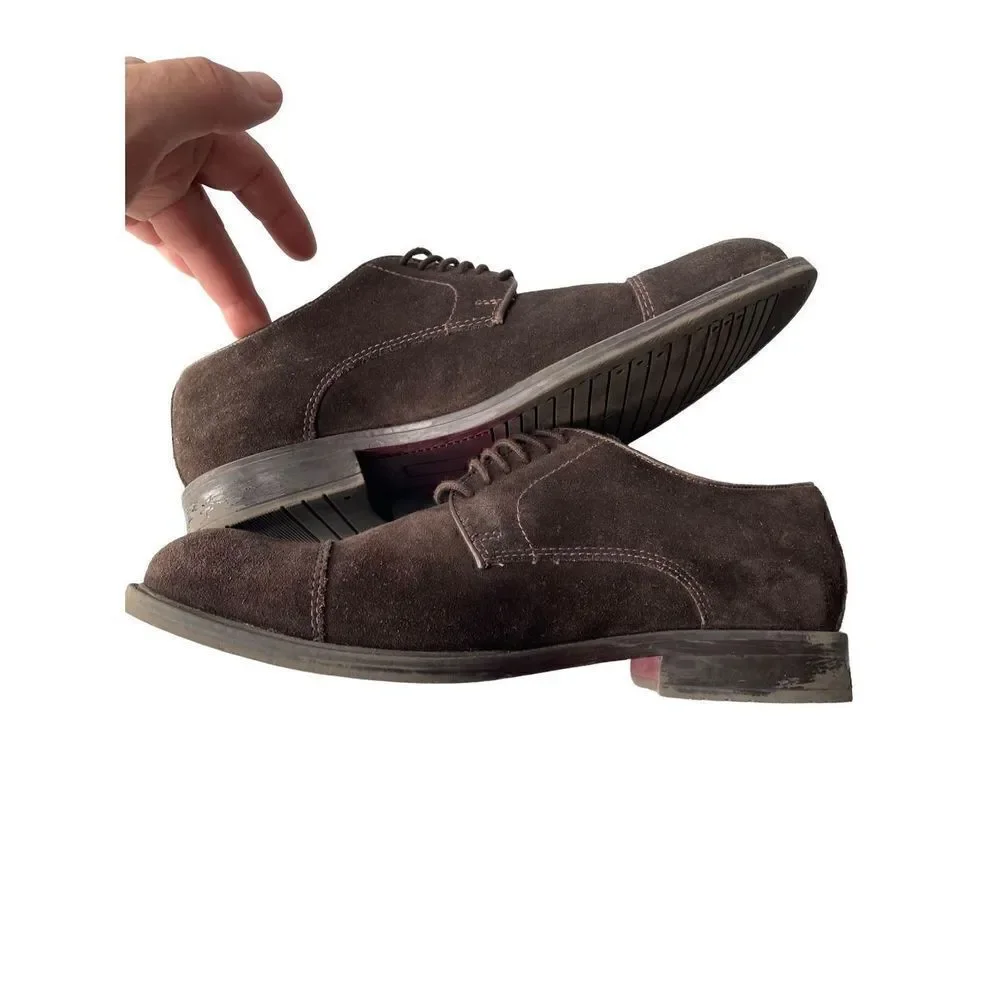 Alfani Men’s Suede Dress Shoe Size 7.5 Cody Cap Toe Shoe